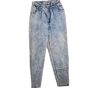 Essentials Sport II High Waisted Acid Wash Vintage 80s Womens Jeans Size 8